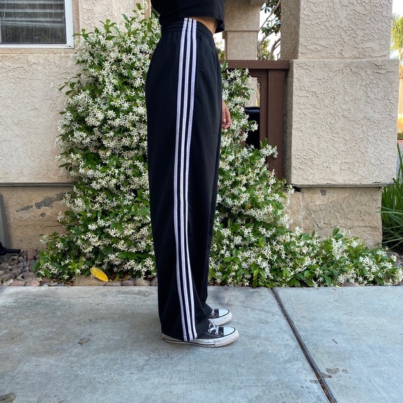 adidas high waisted track pants